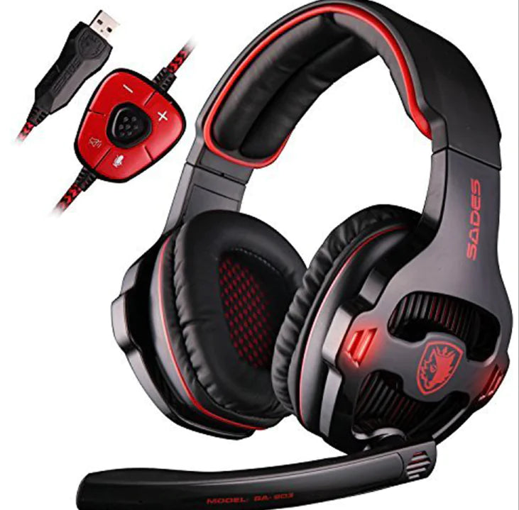 Over-Ear Gaming Headset with Noise Cancelling Mic