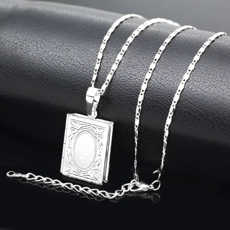 Muslim Necklace with Allah Totem in Pure Copper Frame