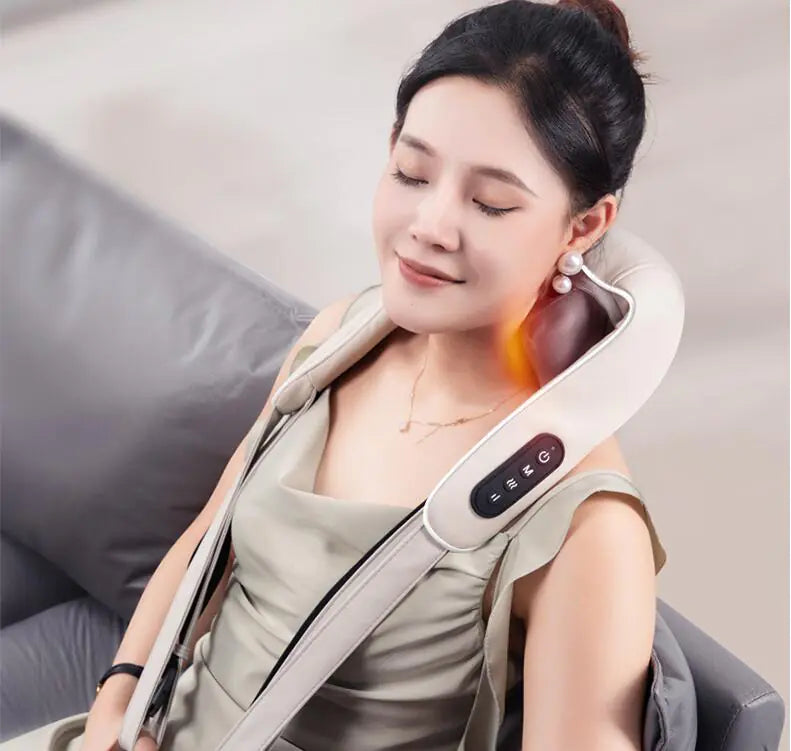 Portable Heated Shoulder and Neck Massager for Tension & Pain Relief