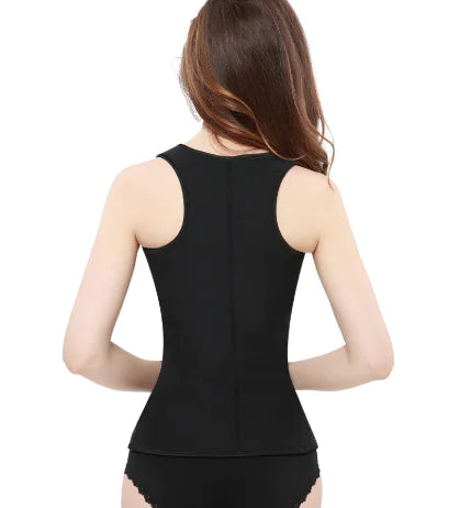 Colorful Zippered Sports Bodysuit and Waist Trainer