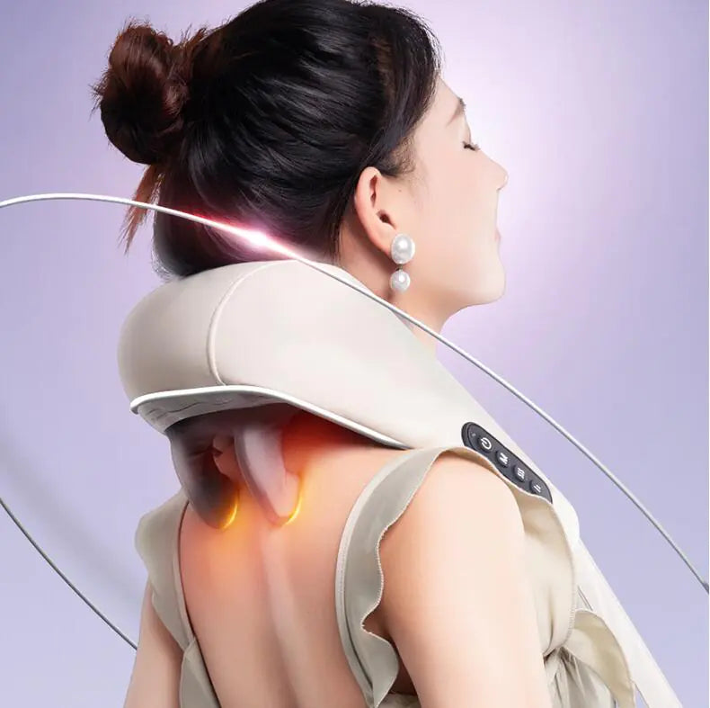 Portable Heated Shoulder and Neck Massager for Tension & Pain Relief