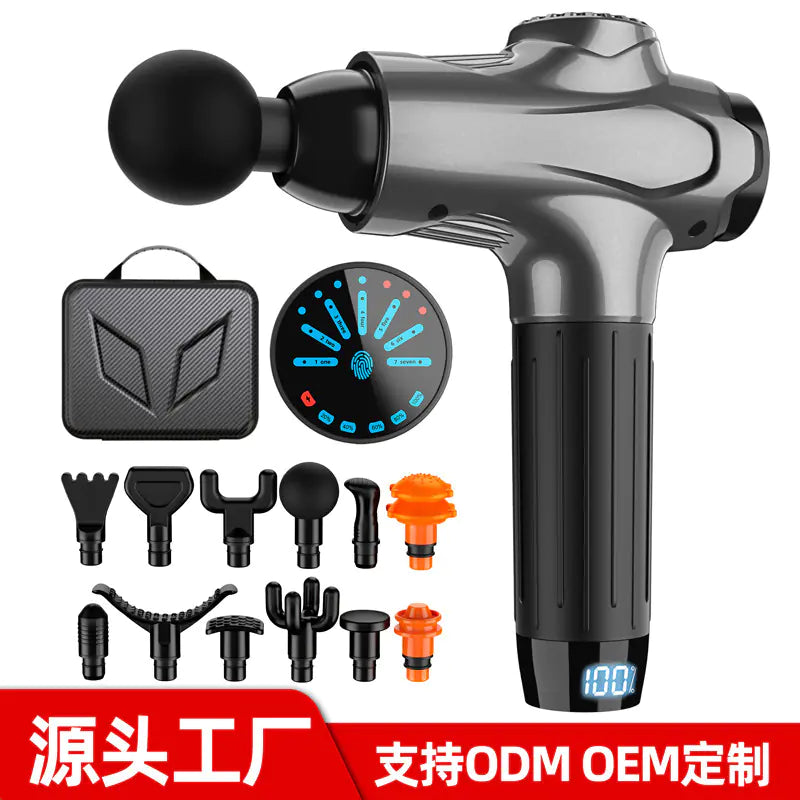 Deep Tissue Muscle Massage Gun with 6 Speed Settings & Quiet Motor Gun for Fitness