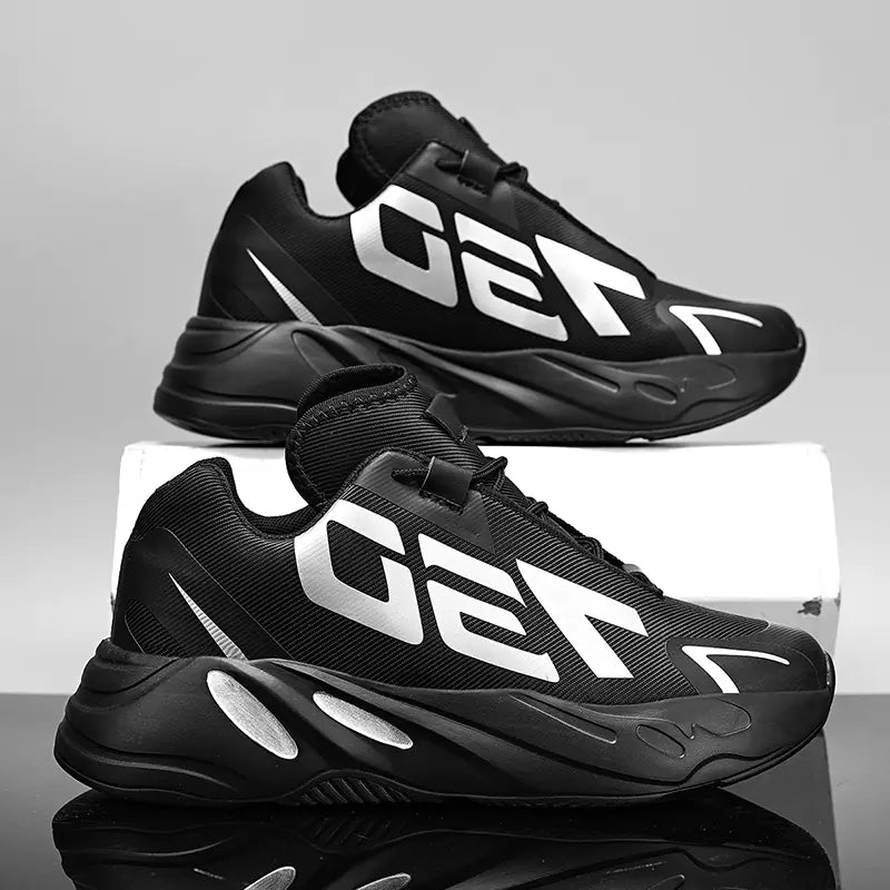 men's shoes, dad sneakers, chunky sneakers, black sneakers, streetwear, fashion shoes, zapatillas deportivas, suela gruesa, estilo urbano