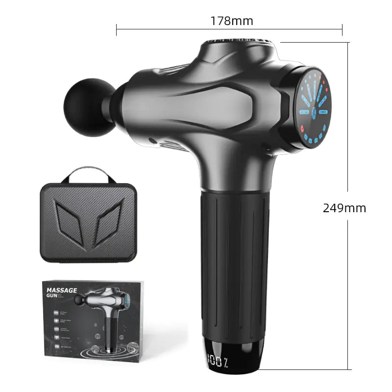 Deep Tissue Muscle Massage Gun with 6 Speed Settings & Quiet Motor Gun for Fitness