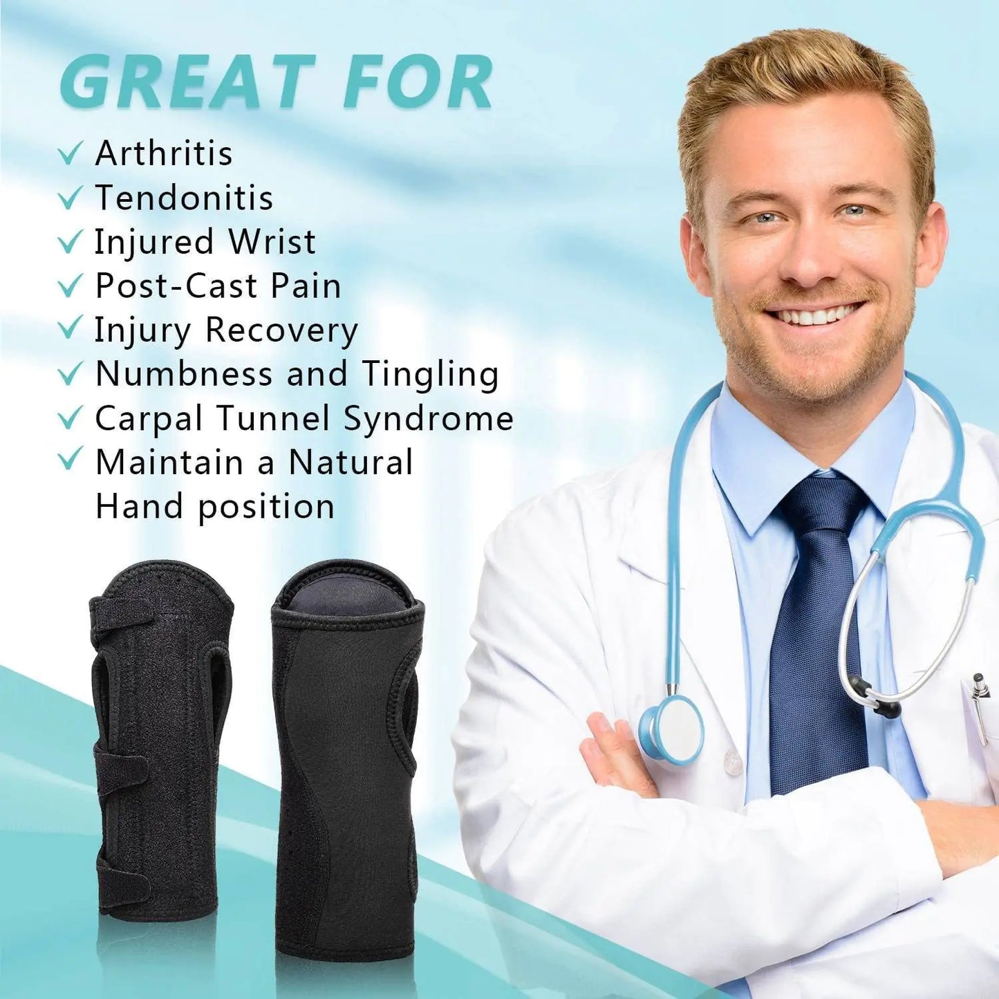 Outdoor Adjustable Steel Plate Wrist Guard