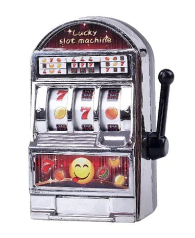 Mini Slot Machine Bank – Classic Casino Toy for Home or Office