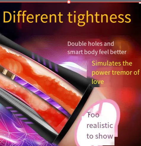 Dual-Channel Male Pleasure Device – Hands-Free Design