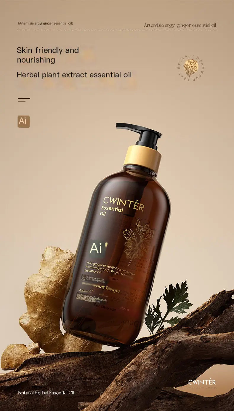 Ginger Body Oil – 500ml | Soothing Massage & Moisturizing Treatment
