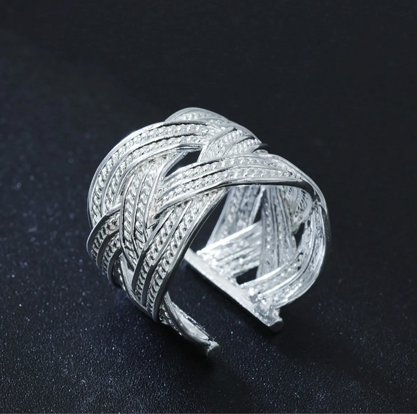Fashionable Vintage Ethnic Style Open Ring