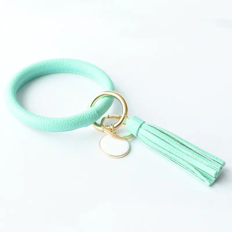Colorful Tassel Leather Bracelet – Adjustable Unisex Wristband – Gift Ready