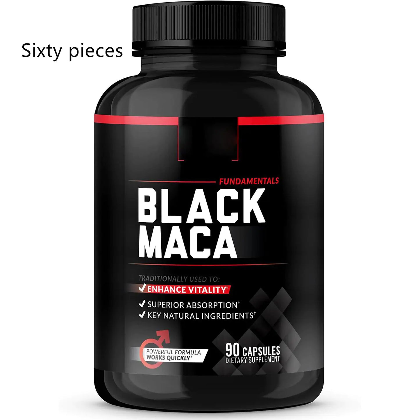 Black Maca Root Capsules for Men – Energy, Performance & Libido Booster