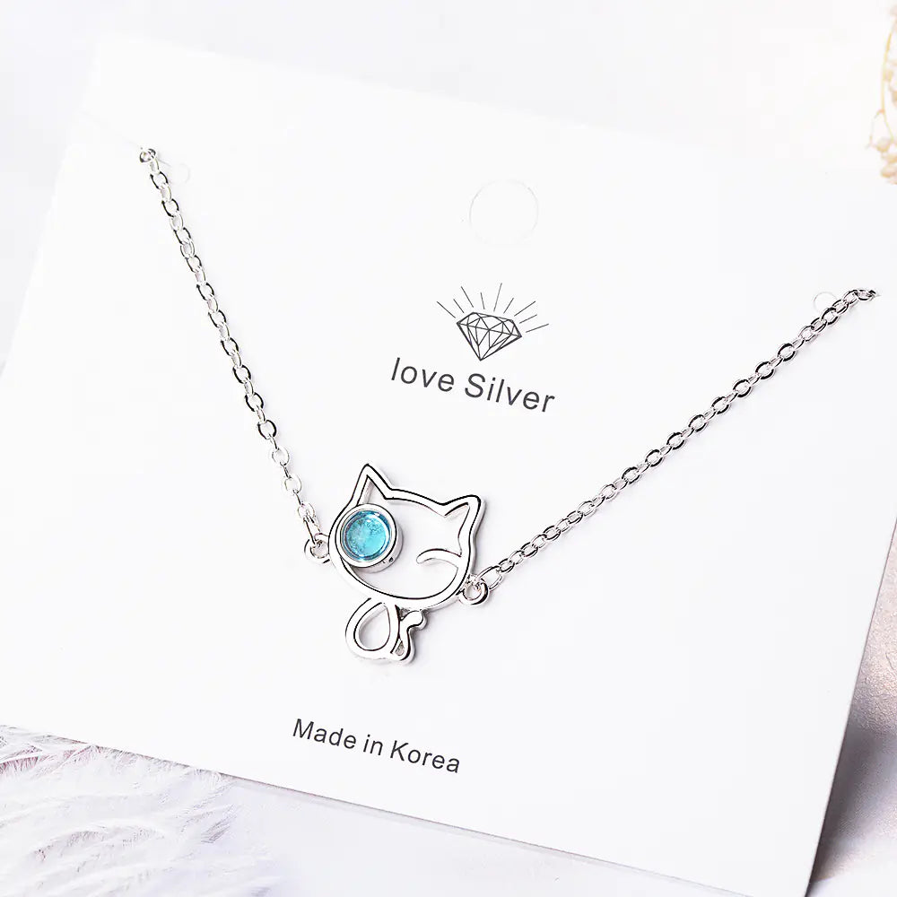 Blue Artificial Crystal Sen Series Bracelet