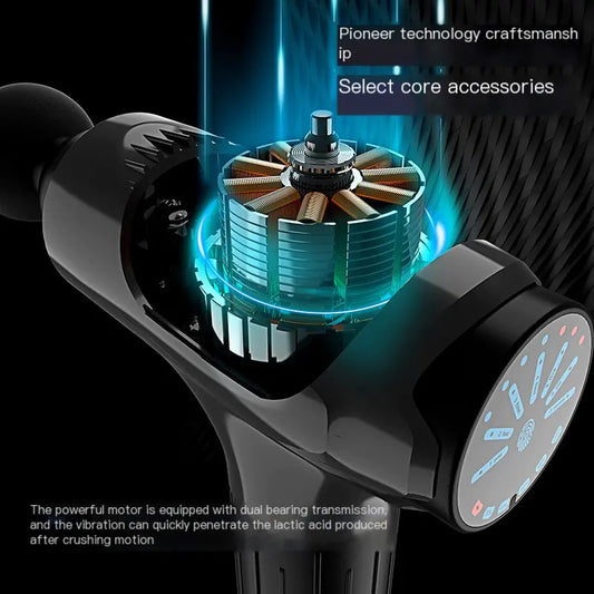 Deep Tissue Muscle Massage Gun with 6 Speed Settings & Quiet Motor Gun for Fitness