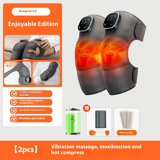 Graphene Heated Knee Massager – Vibration Therapy for Pain Relief & Joint Recovery