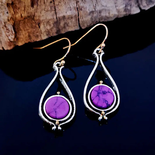 Fashion Crystal Drop Earrings for Women - Vintage Style